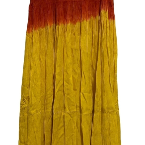 Tie Dye Maxi Boho Peasant Dress - Picture 6 of 8